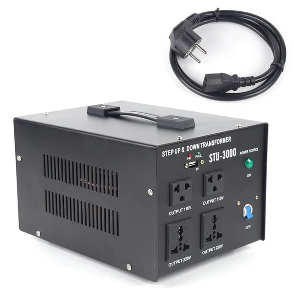 Spændingsomformer Transformer, 3000W Kapacitet, Flere Udgange, Kompakt Design