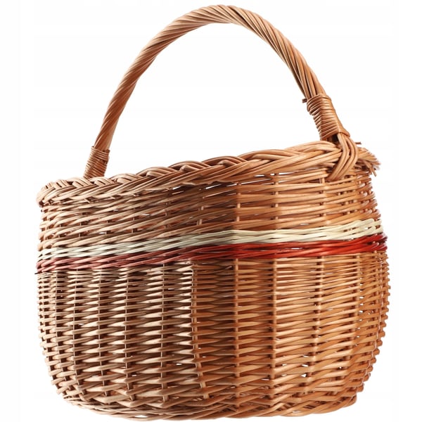 Flettet kurv, Naturlig flettede, Dimensioner: 43 x 30 x 43 cm, Dimensioner: 44 x 41 x 25,5 cm, Dimensioner: 36 x 27 x 28,5 cm