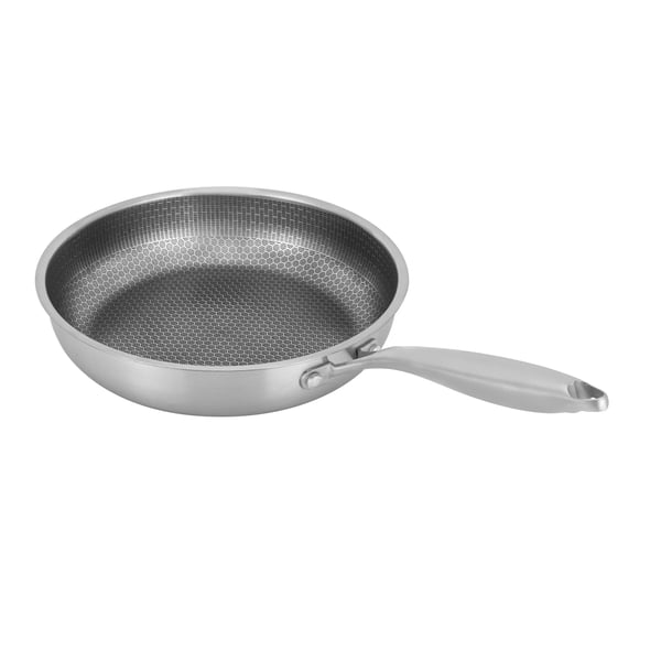 Stegepande, Non-Stick Belægning, Effektiv Varmefordeling,Lys Grå