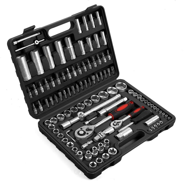 Skruenøglesæt, 108 dele, holdbar konstruktion,108Pcs