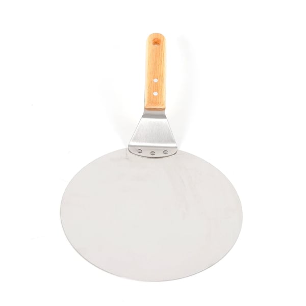 Pizzaspade, Ergonomiskt Handtag, Hållbart Rostfritt Stål,Silver