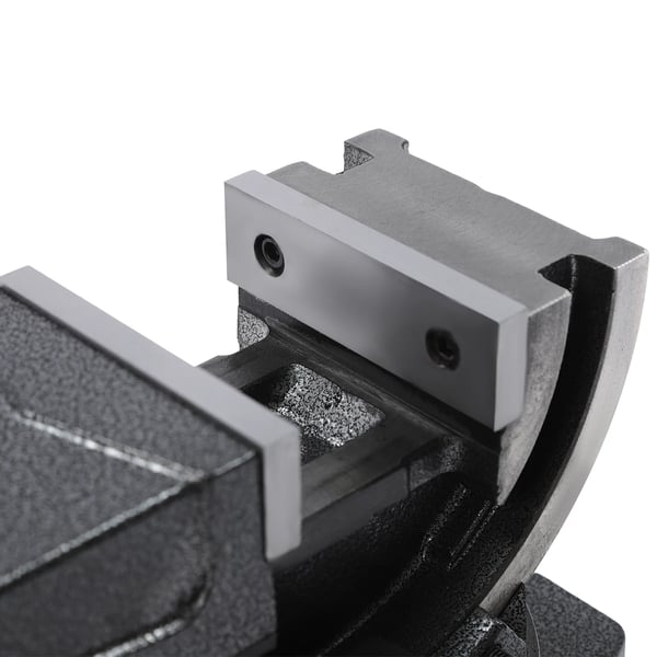 Duktile Jern Tipping Vise, 19KN Klemkraft, 360-Grad Rotation,Sort