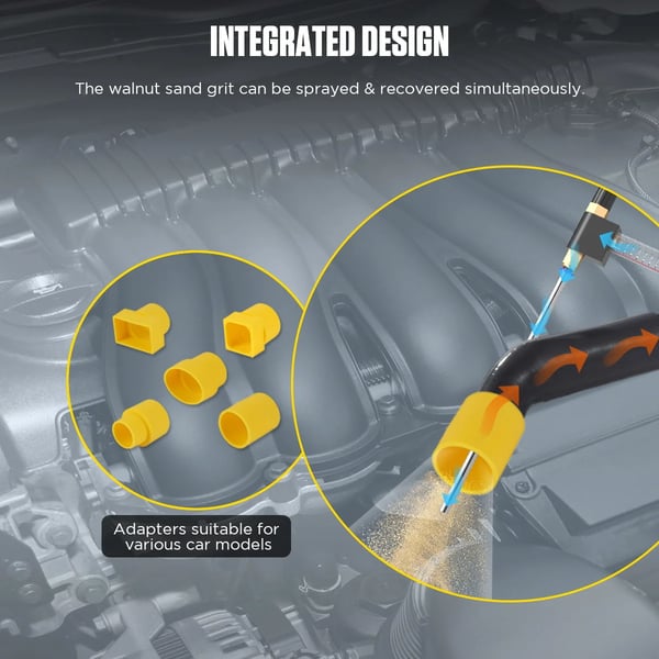 Bilmotor Kulstofaflejringsrenser, Integreret aluminium- og plastkonstruktion, 48 cm x 35 cm x 25 cm, Egnet til de fleste bilmotorer