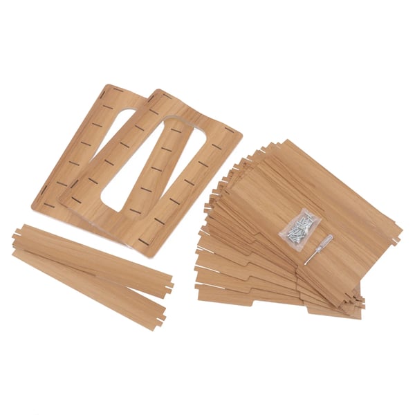 Papirorganisator, 7-lags design, moderne stil,Brun