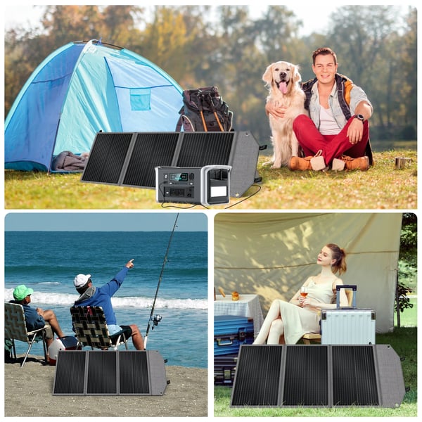 Solpanel, Bärbar, Fällbar Design,20.8V, SP100N, 100 W