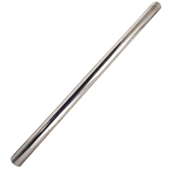 Lige udstødningsrør, T-304 rustfrit stål, 48 tommer langt, 2,5 tommer udløbsdiameter, 0,05 tommer tykkelse, universel pasform