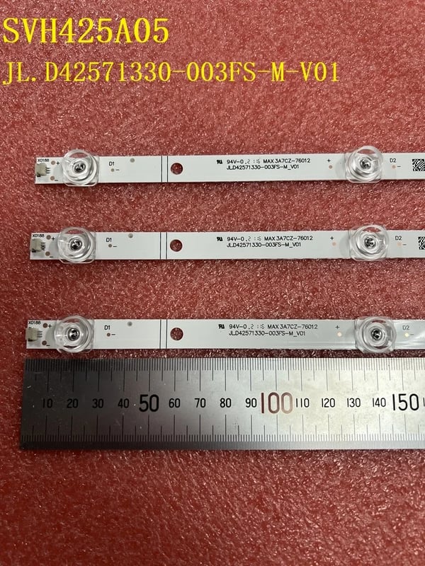 LED-taustavalo, Hisense 43A6101EE, H43B7120, lle