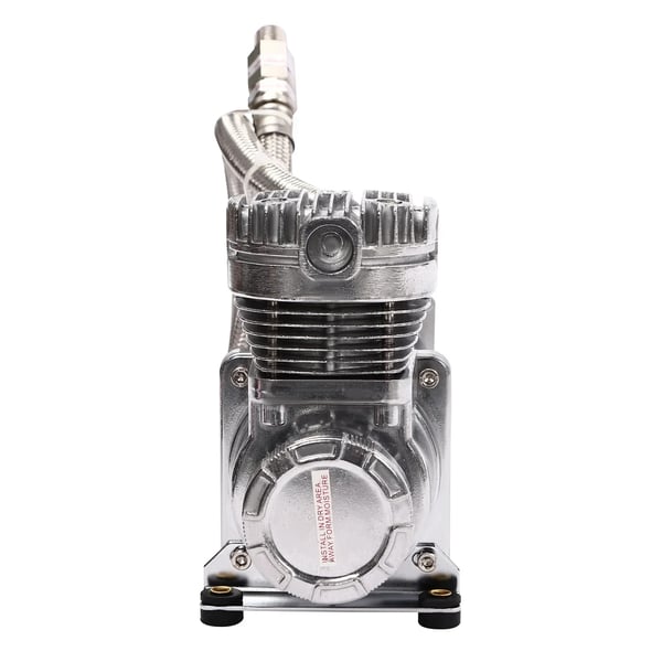 Luftkompressor Kit, Hög Prestanda, Universell Bilkompatibilitet,silver