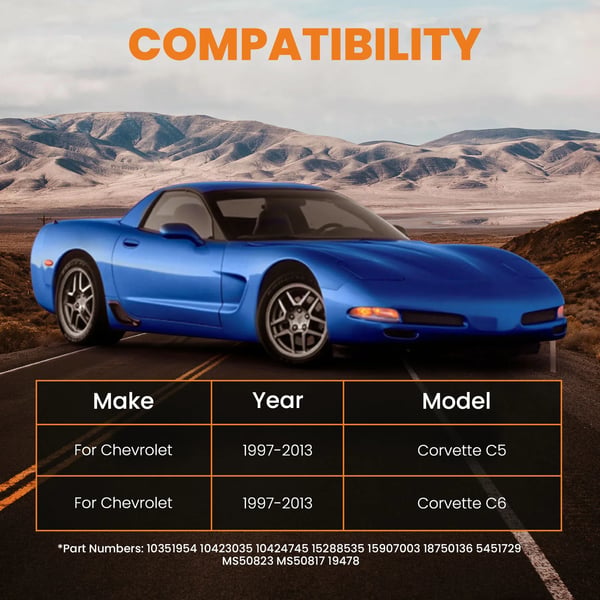 Sway Bar End Links, Kompatible med Corvette C5 C6, Holdbare Erstatningsdele