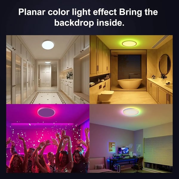 Kattovalaisin, Kauko-ohjain, Himmennettävä LED,RGB