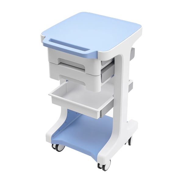Salonvogn, 3 niveauer, ergonomisk håndtag,Blå