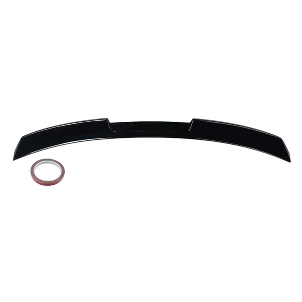 Bagspoiler, V Sport Stil, Blank Sort Finish,sort