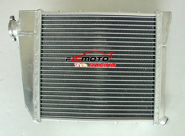 Radiator, Aluminium, Kerne Dimensioner: 270mm x 258mm x 40mm, Indløbs/Udløbs Størrelse: 25mm, Rækker: 2
