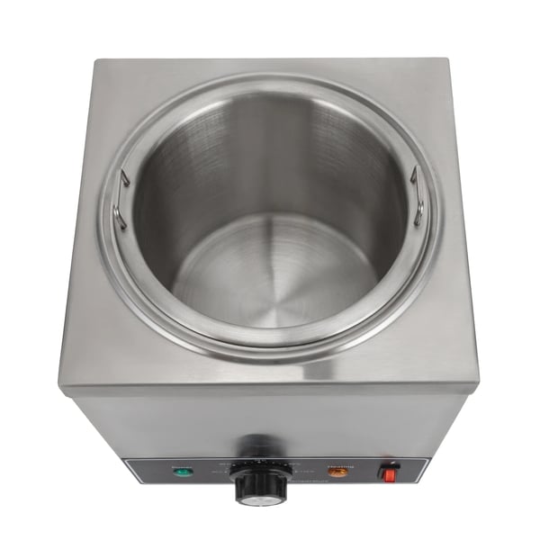 Sauce Dispenser, Temperaturkontrol, Rustfrit Stål Konstruktion,Sølv