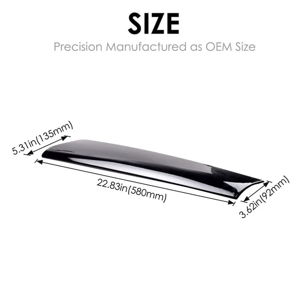 Forrude Trim Mouldings, Plastmateriale, Kompatibilitet med Mini Cooper R50 R52 R53, Modelnavn C166-A515-A, Elegant Design, Nem Installation