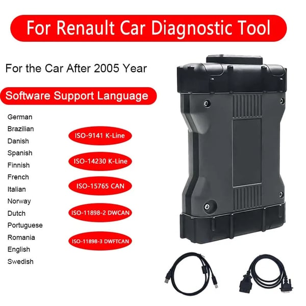 OBDII Diagnostiikkaskanneri, Monikielinen Tuki, Täydellinen ECU Diagnostiikka,Uusi VCI