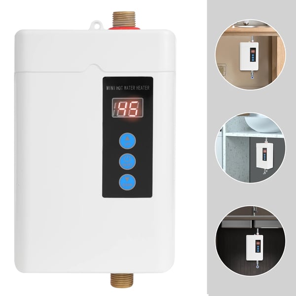 Vandvarmer, øjeblikkelig opvarmning, intelligent temperaturkontrol, 100 liter i timen, kompakt design