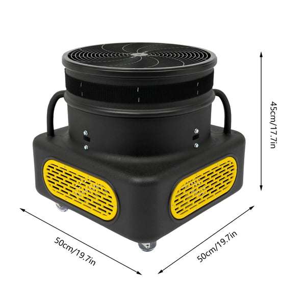 Oppustelig danser blæser, 750W effekt, gulvstående design,EU, sort