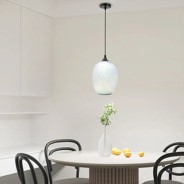 3D Fyrværkeri Loftlampe, Justerbar Højde, Moderne Sølv Design,MULTI
