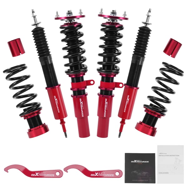 Coilover Kit, Kompatibel med BMW E91 Touring 2004-2012, Justerbar Højde, Stålmateriale