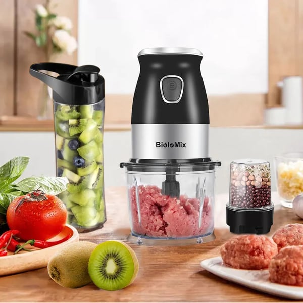 Bærbar personlig blender, 500W effekt, multifunktionel hakker,Med ekstra Grind Cup, EU -stik
