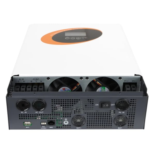 Sol inverter, MPPT-teknologi, dual AC-udgang,220-240VAC, 4KW med Wifi, 24V