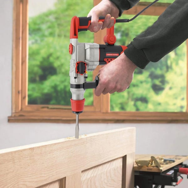 Håndholdt Elektrisk Hammer, 2200W Effekt, Kobbermotor, 930 omdr./min Ubelastet Hastighed,Rød