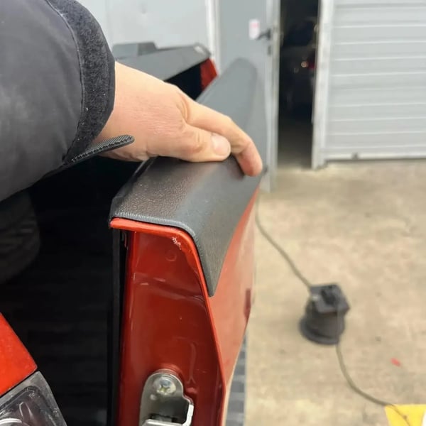 Bagklap Dæksel Trim, Holdbar PE Plastik, Nem Installation,bagagerumsdæksel