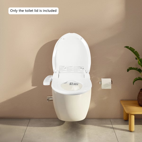 Sähkökäymäläistuin, 1350W Teho, Säädettävät Lämpötilasettings,VALKOINEN