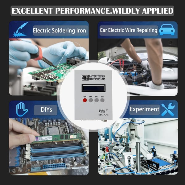 Batteritestare, PC-programvarukontroll, laddnings- och urladdningsfunktion, 85W maximal effekt