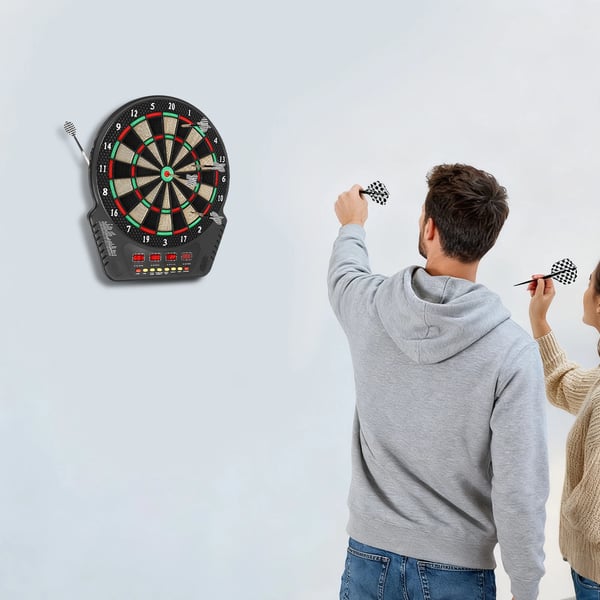 Elektronisk Dartskive, 27 Spiltilstande, Automatisk Scoring,sort
