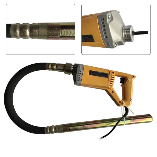 Elektrisk vibrator, 800W effekt, 220V spænding, belastningshastighed 4500 omdr./min, aksellængde 1 meter, vibrationsamplitude 2,8 mm