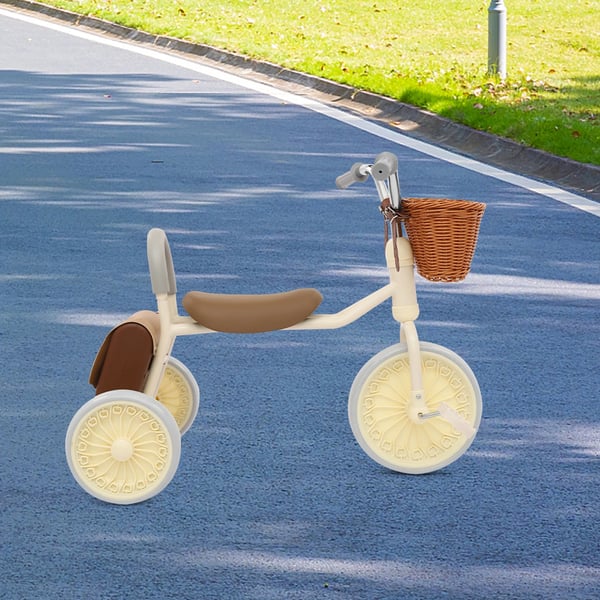 Multifunktionel Retro Børnecykel, Egnet til Aldre 2-6, Belastningskapacitet 30 kg, Fritstående Samling
