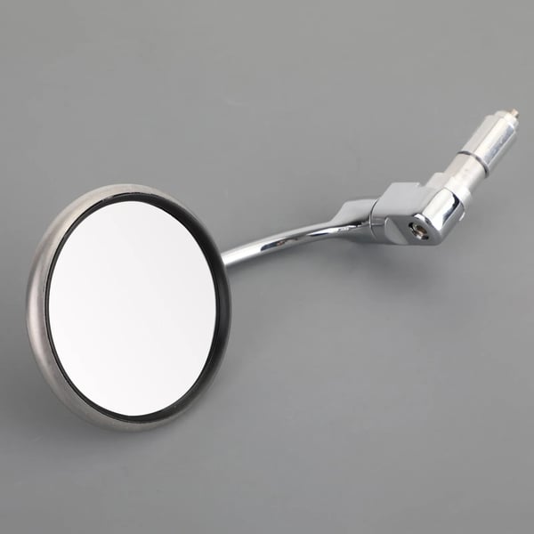 Bar End Spejle, Billet Aluminium, 87 mm Bred x 87 mm Høj, 360° Rotation, Passer til 17,2 mm - 22 mm Styr, 1 Par