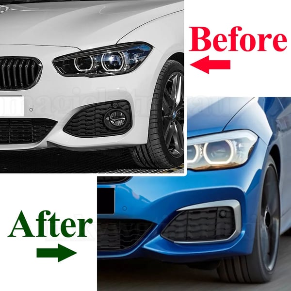 Front Bumper Grill Trim Klemme, Letvægts, Nem Installation,par