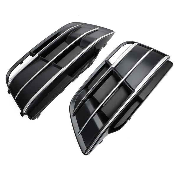 Bumper Cover Gitter, Plastik, Frontplacering, Kompatibel med Audi Q5/SQ5, Glanssort og Krom, Direkte Erstatning
