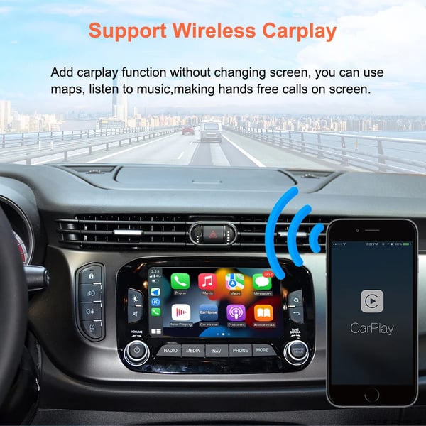 Carplay ja Android Auto -liittymä, langaton yhteys, helppo asennus,Giulietta
