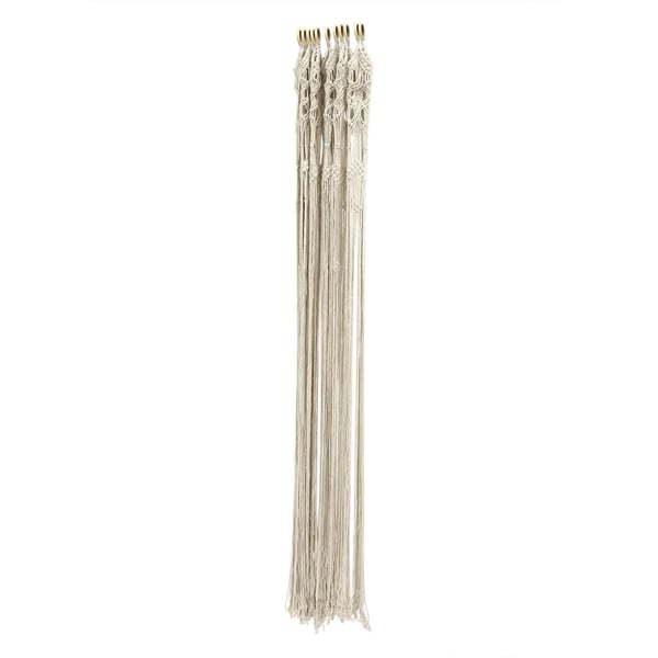 Makramee Gardin, Boheme Stil, Åndbar Design,HVID