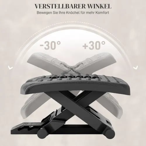 Justerbar fotpedal, ergonomisk design, halkfri stabilitet, höjdjusterbar