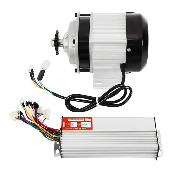 Elektrisk Tricycle Motor Kit, 750W Effekt, Børsteløs Design,Sølv