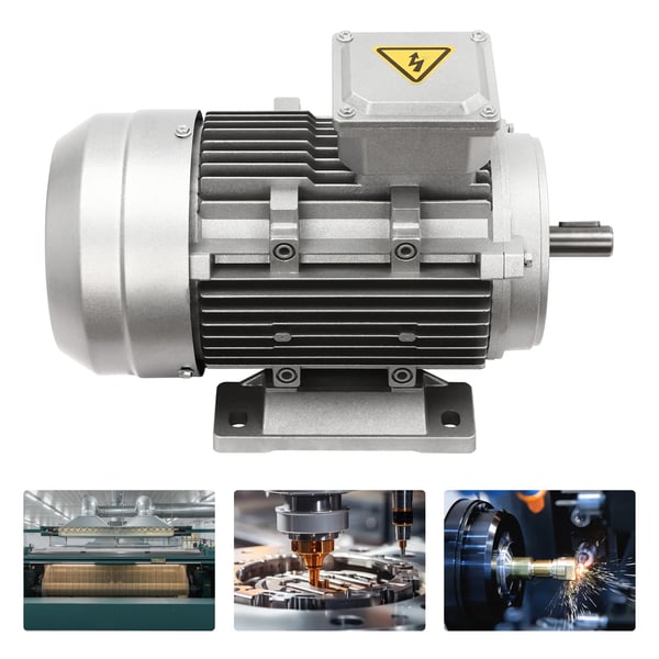 Elektrisk motor, 1,5 kW, 380 V, 50 Hz, 1405 o/min, 19 mm akseldiameter