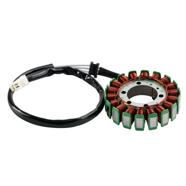 Generator Stator, Højkvalitets kobberviklinger, Temperaturmodstand op til 200°C, Kompatibel med Kawasaki Ninja 2005-2011, 3 ledningskonfiguration
