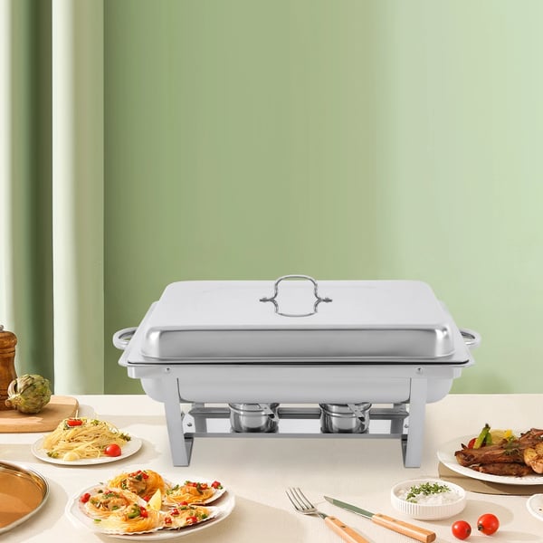 Chafing Dish Buffet Sæt, Rustfrit Stål, Energi Effektiv,3 gitter