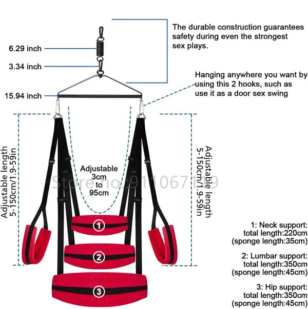 Sex Swing, Justerbart Design, Holdbart Materiale,Et sæt