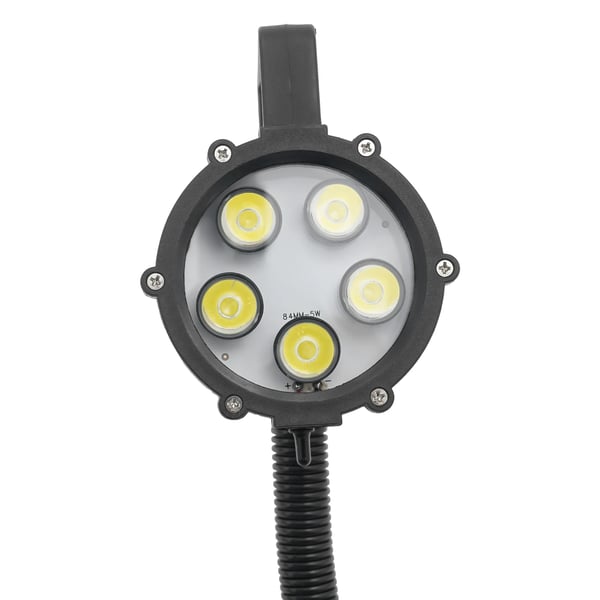 Arbejdslampe, 360° Gåsehal, Vandtæt og Støvafvisende,sort