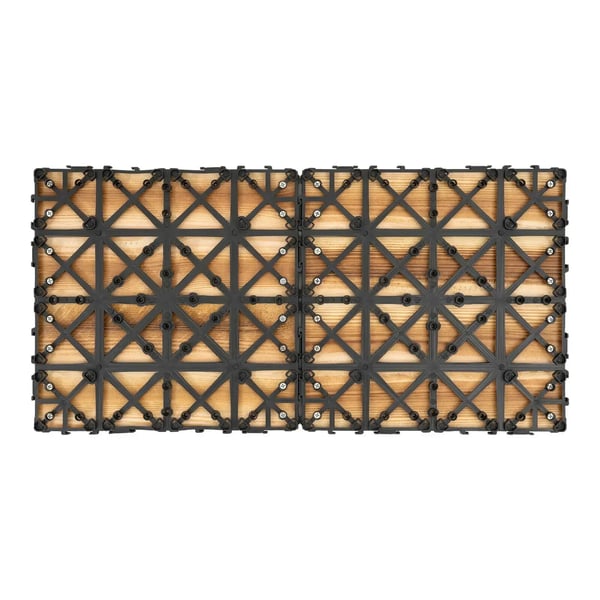 Terrassplattor, Sammanlänkande Design, Hållbart Material,Brun