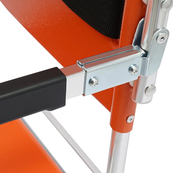 Trappe stol, 350 lbs kapacitet, 4-hjul design,Appelsin