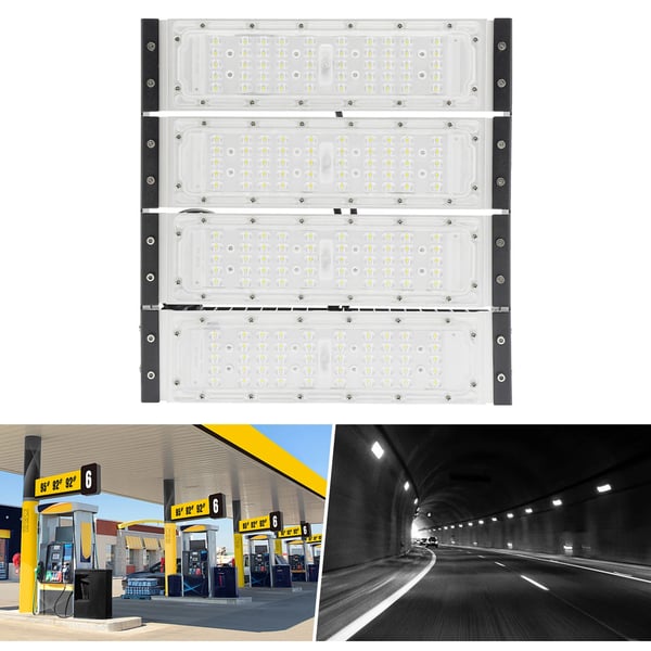 Udendørs Flomlys, LED-teknologi, Vandtæt Design,sort