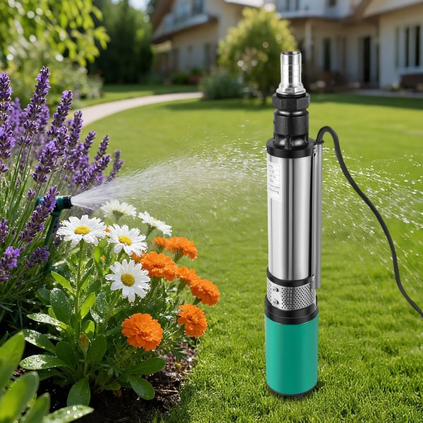 Dybbrøndspumpe, Høj Effektivitet, Kompakt Design,EU, 220V