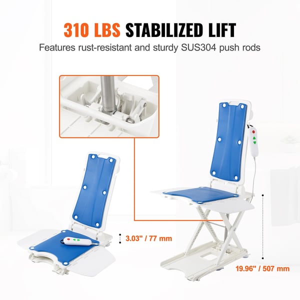 Stollift, Justerbar Höjd, Stöder Upp Till 310 lbs,310lbs